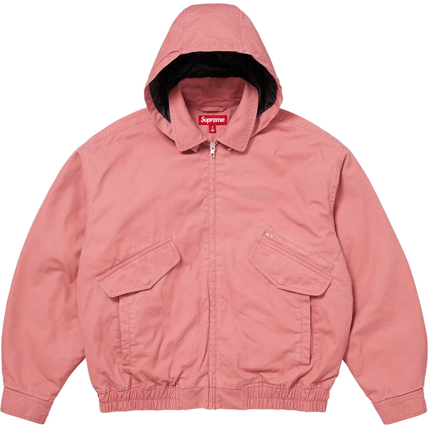 

Supreme Кожаная утилитарная куртка с воротником FW24, Pink/Pink