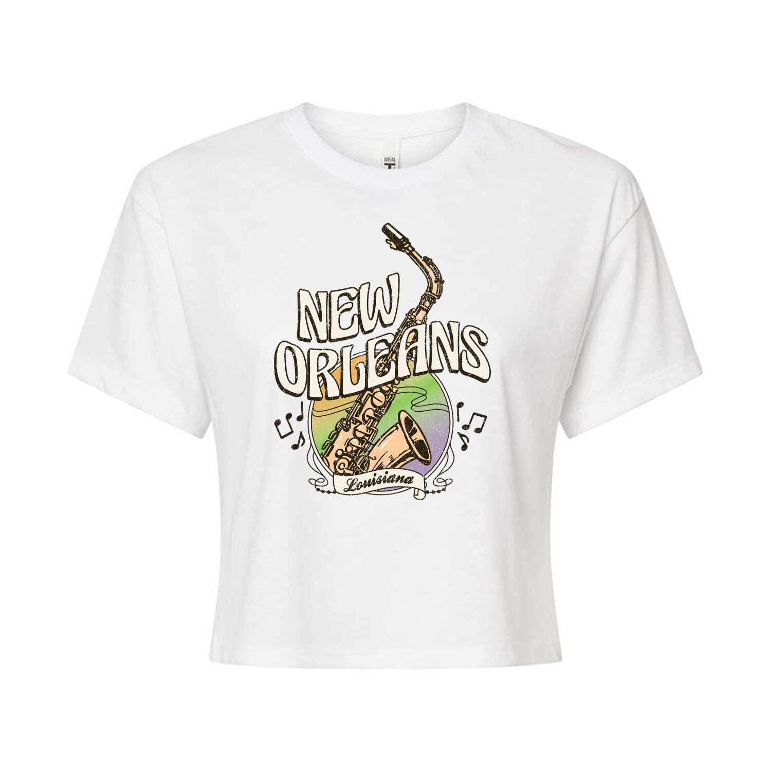 

Укороченная футболка с рисунком New Orleans для юниоров Licensed Character, белый, Серый, Укороченная футболка с рисунком New Orleans для юниоров Licensed Character, белый