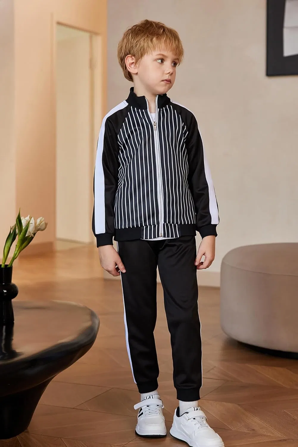 Спортивный костюм для мальчиков Arshiner, 2 предмета, Blacke Stripe — фото 3