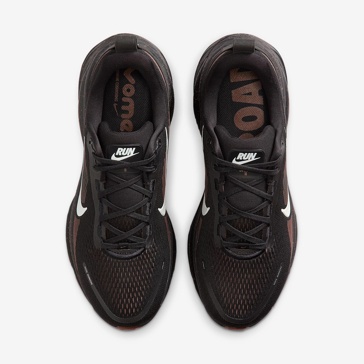 Мужские кроссовки Nike Vomero 18, черный/коричневый — фото 4