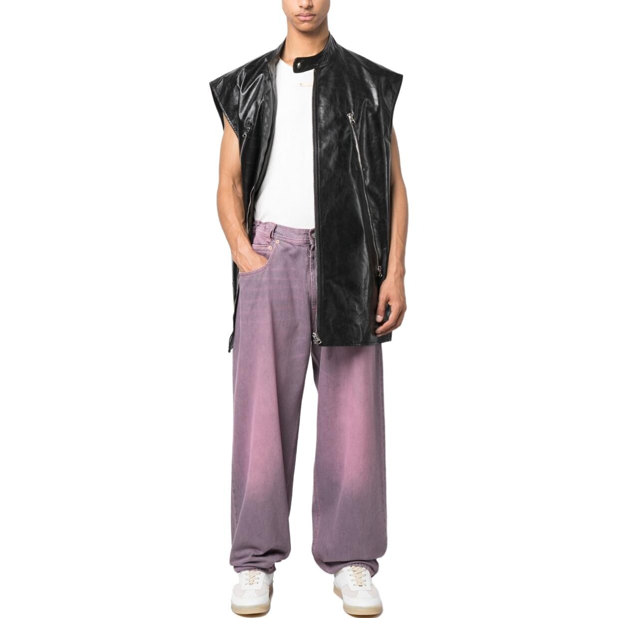Джинсы мужские розовые Mm6 Maison Margiela, светло-розовый — фото 2