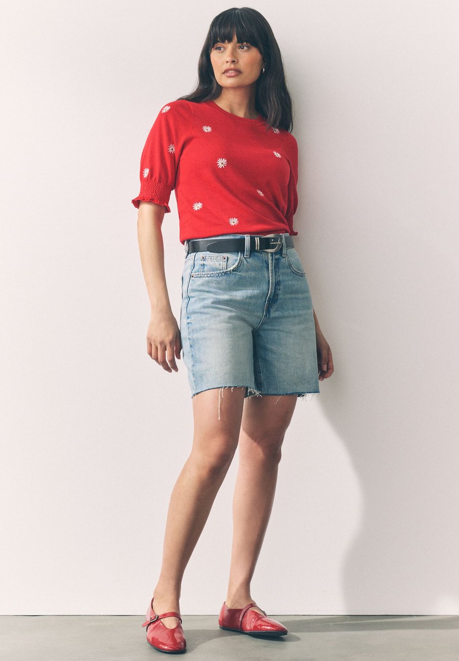 Футболка Next Print T-shirt, Red Flower Print/Red — фото 2