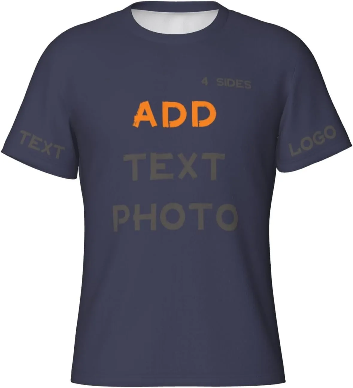 

Футболка Custom с принтом на 4 сторонах