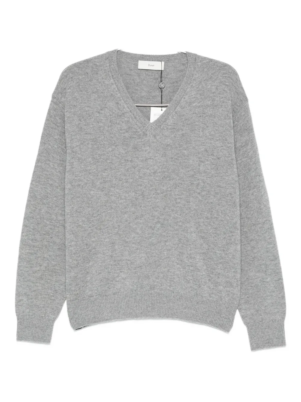 

Свитер с V-образным вырезом DUNST, серый