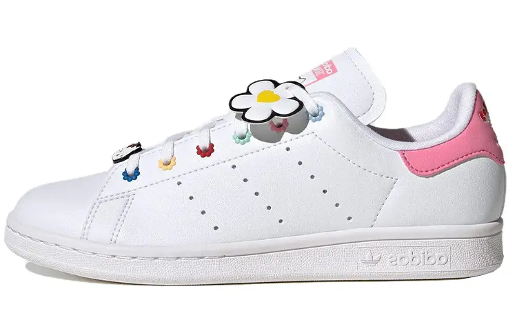 

Adidas Hello Kitty X Stan Smith J 'Цветочный Бисер' Adidas Originals, Белый Розовый