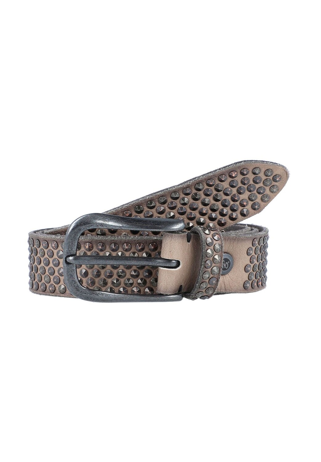 

Кожаный ремень с заклепками B.BELT, тауп