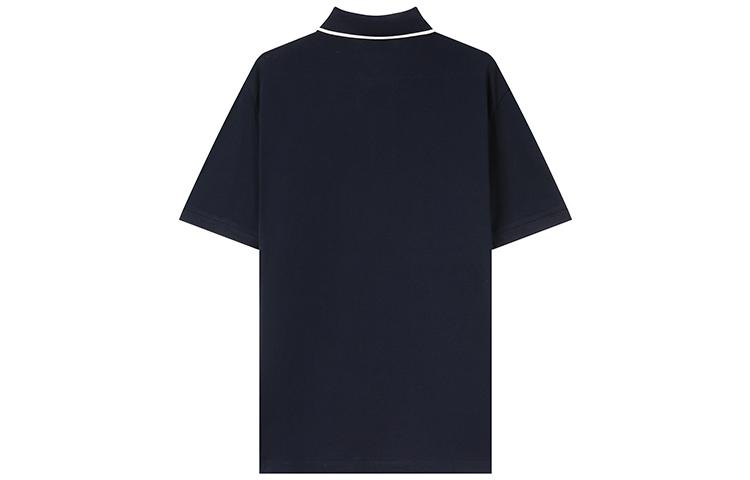 Футболка поло мужская темно-синяя EMPORIO ARMANI — фото 3