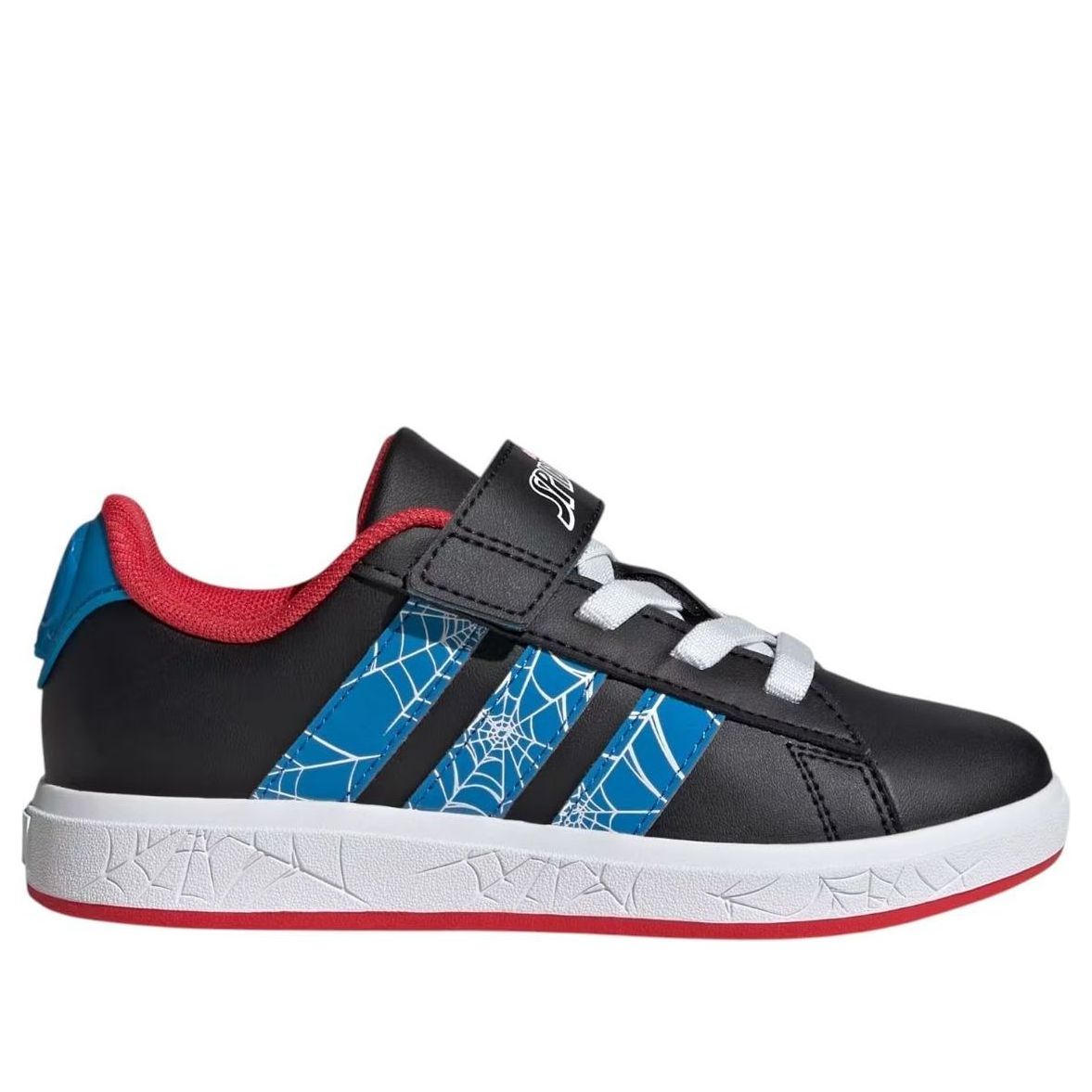 (GS) Adidas x Marvel Spider-Man Grand Court 'Cloud Black Bright Blue' — фото 2