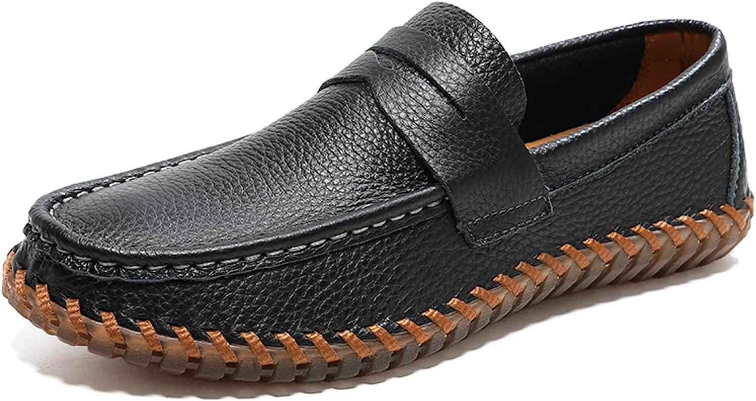 

Мужские лоферы DCZTELG Classic Moc-Toe с отделкой под монету, черный