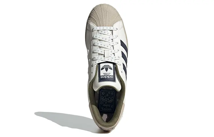 Adidas originals Superstar Обувь для скейтбординга унисекс, Белый/Серый — фото 2