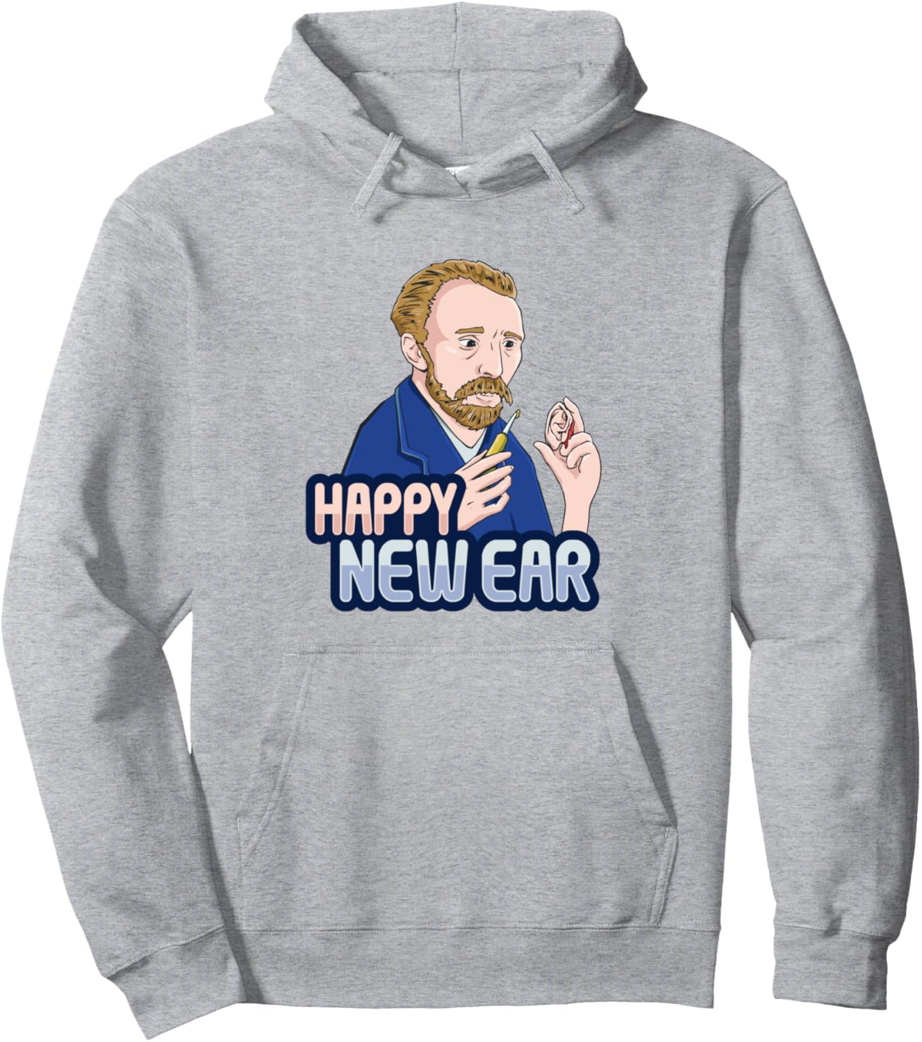 

Новый дизайн ушек для любителей творчества Ван Гога. Толстовка Museum Van Gogh Ear Design, серый