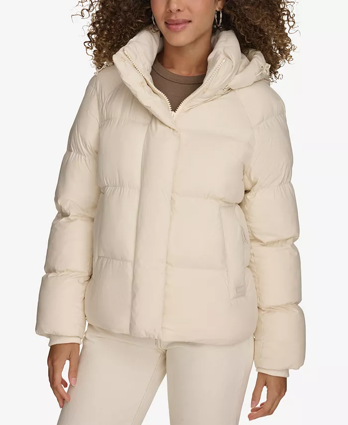 

Женская стеганая куртка с капюшоном Puffer Levi's, белый
