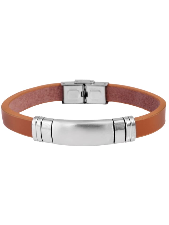 

Adeliás Кожаный браслет унисекс, 21 см, коричневый