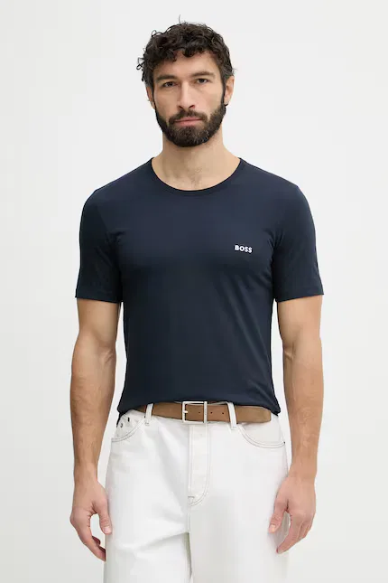 Футболка классическая TShirtRN 3P Classic BOSS, синий — фото 4