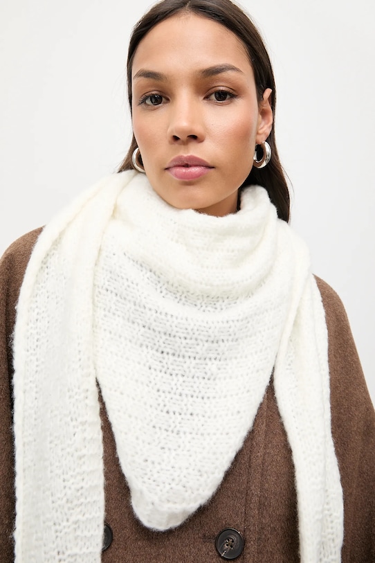 

Шарф из мериносовой шерсти Answear.Lab, бежевый