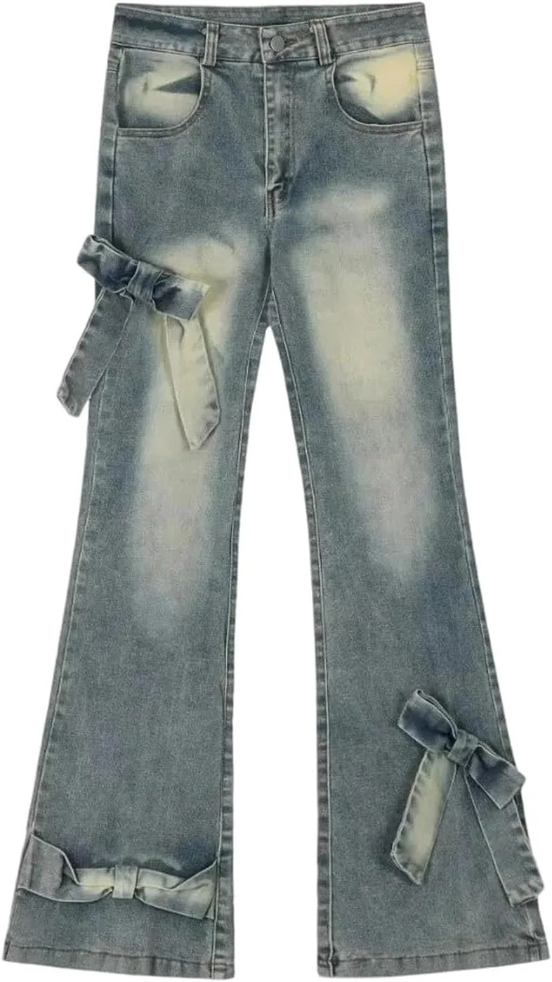 

Женские джинсы с высокой талией и расклешенным силуэтом Slim Fit