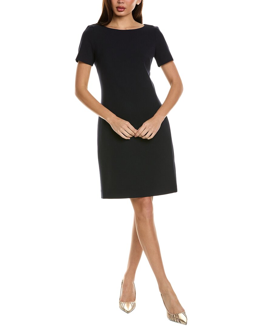 

Платье-футляр St. John Stretch Crepe, синий