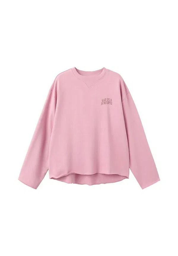 Свитшот Mango Kids, розовый — фото 4