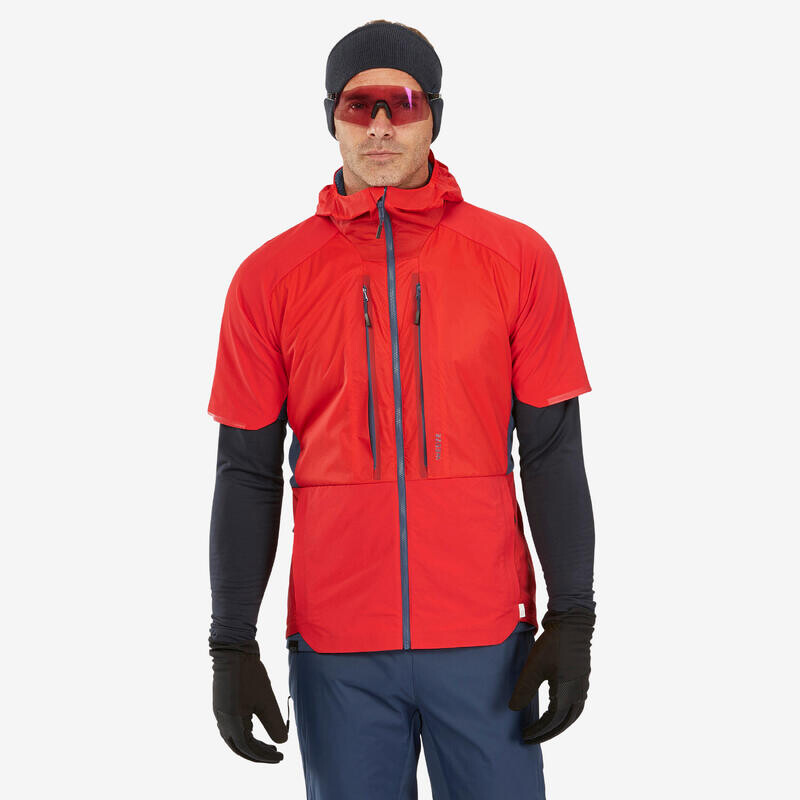 

Мужская куртка Wedze, цвет rojo eléctrico fluor/azul pizarra