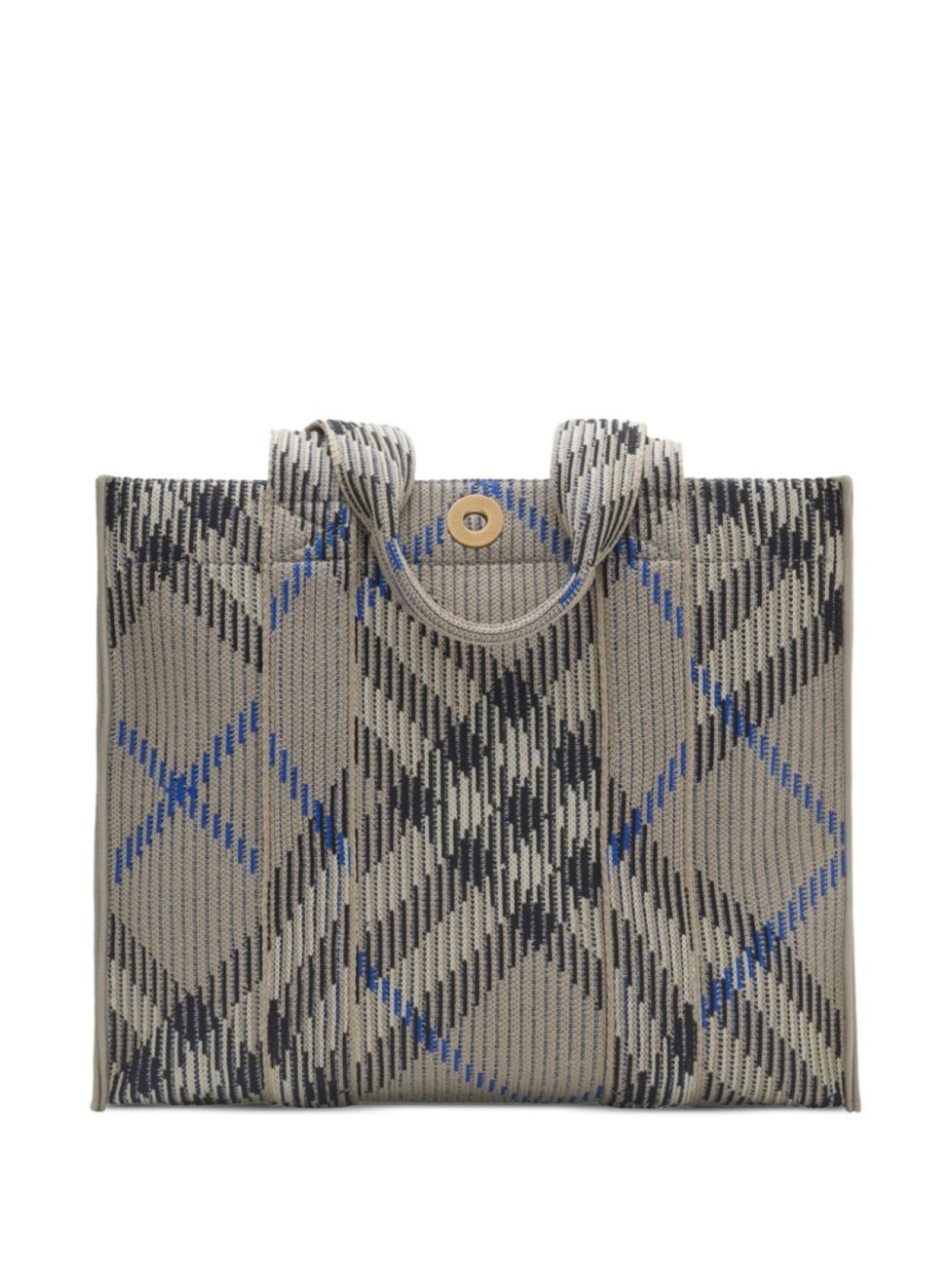 

Сумка-тоут Burberry маленькая в клетку, серый