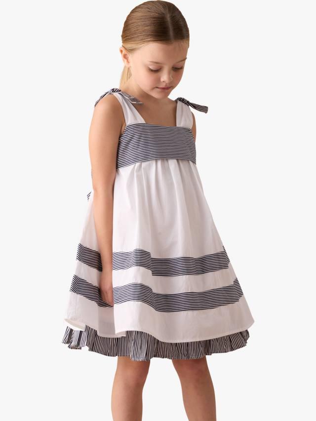 

Детское платье с завязками на плечах Angel & Rocket, White