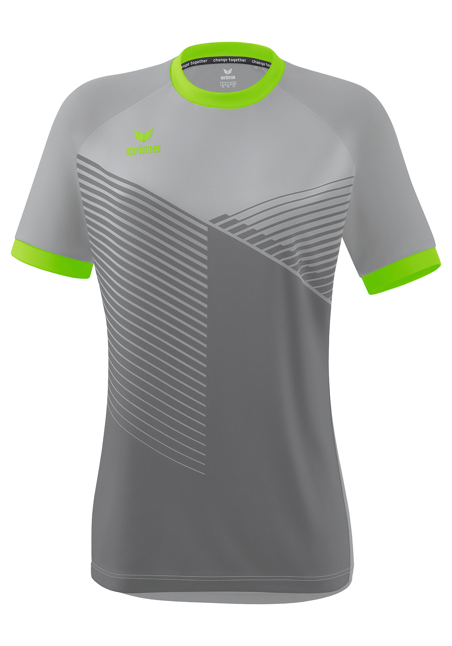 

Спортивная футболка erima Mantua Trikot, цвет silver grey/green gecko