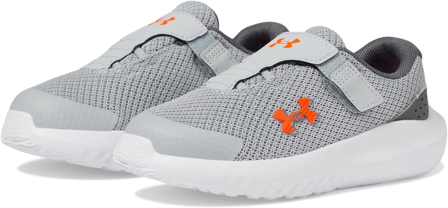 

Кроссовки Under Armour Kids Infant Surge 4 Alternate Closure, цвет Mod Gray/Castlerock/Phoenix Fire