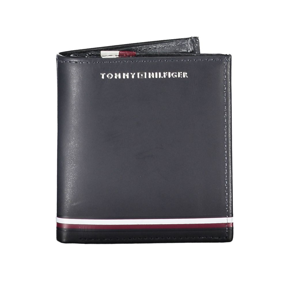 

Синий кожаный мужской кошелек Tommy Hilfiger