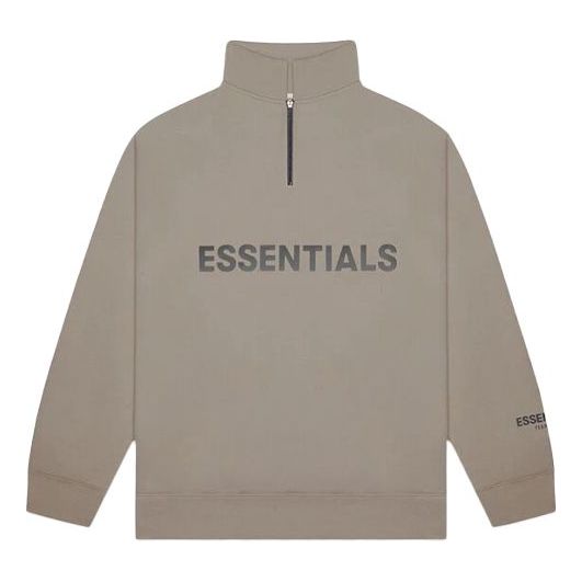 

Спортивная толстовка Fear of God Essentials FW20 Half Zip Sweatshirt 'Taupe' FOG-FW20-209, серый