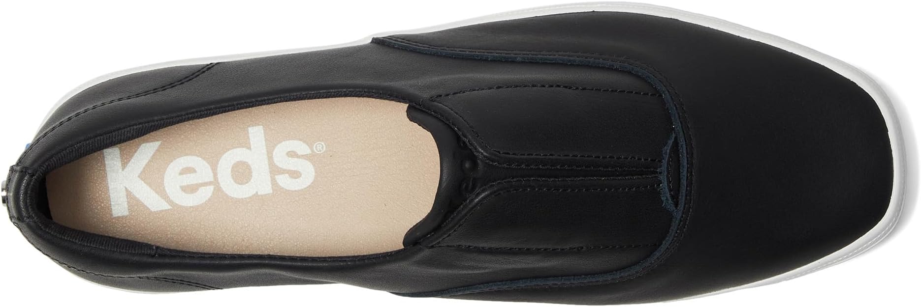 Кроссовки Keds Keds Champion Square Toe Slip-On, цвет Black Soft Leather — фото 2