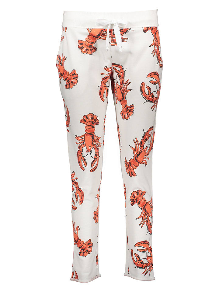 

Пижамные штаны белого/красного цвета Juvia