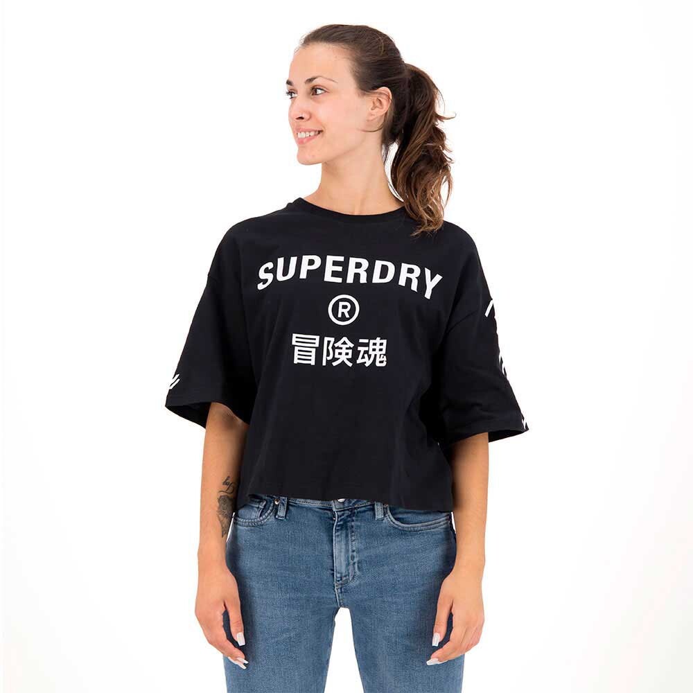 

Футболка с коротким рукавом Superdry Code Core Sport, черный
