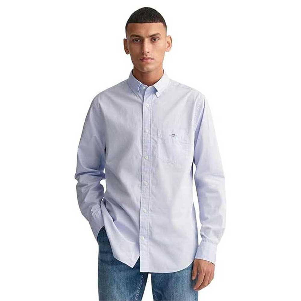 

Рубашка с коротким рукавом Gant Reg Poplin, синий