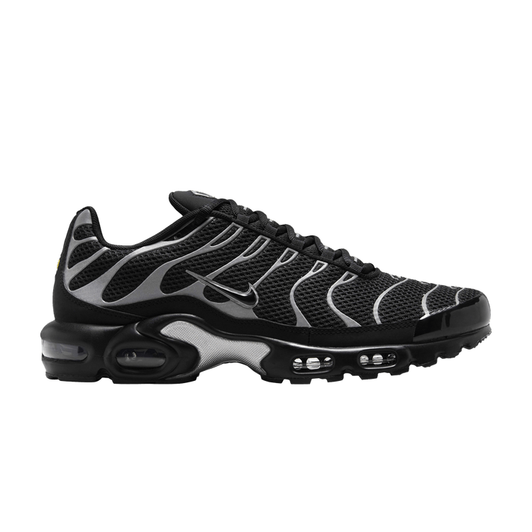

Кроссовки Nike Air Max Plus Premium 'Black Metallic Silver', черный
