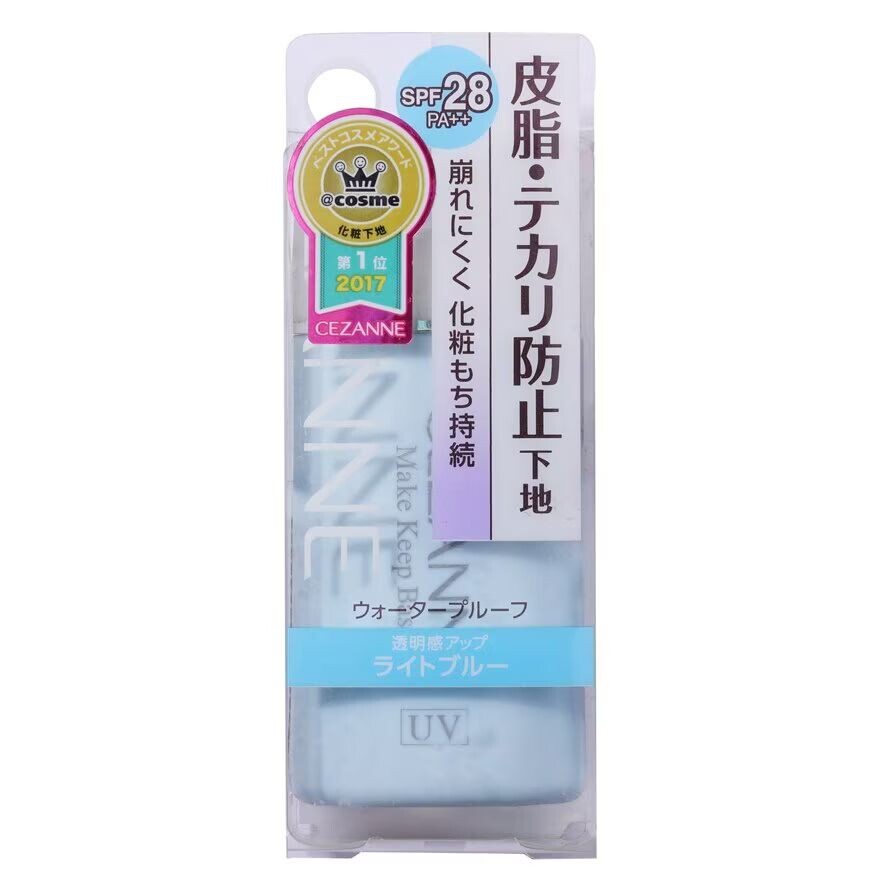 

Cezanne Make Keep Base SPF28 PA++ 30 мл. Голубой (водонепроницаемый), Light Blue