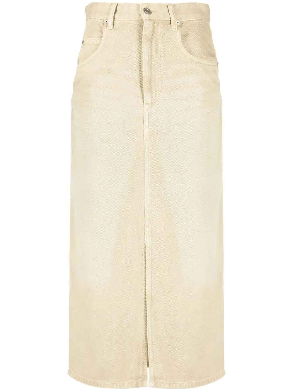 

Джинсовая юбка миди Tilauria Marant Étoile, нейтральный