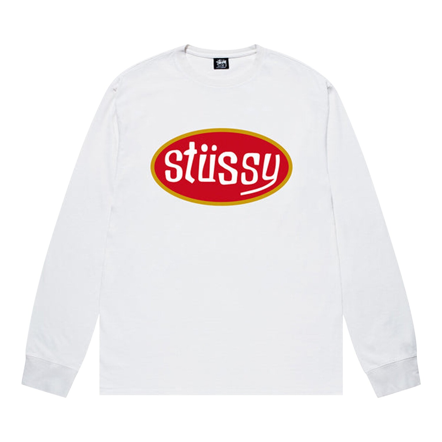 

Футболка с длинными рукавами Stussy Pitstop, цвет Белая, Белый, Футболка с длинными рукавами Stussy Pitstop, цвет Белая