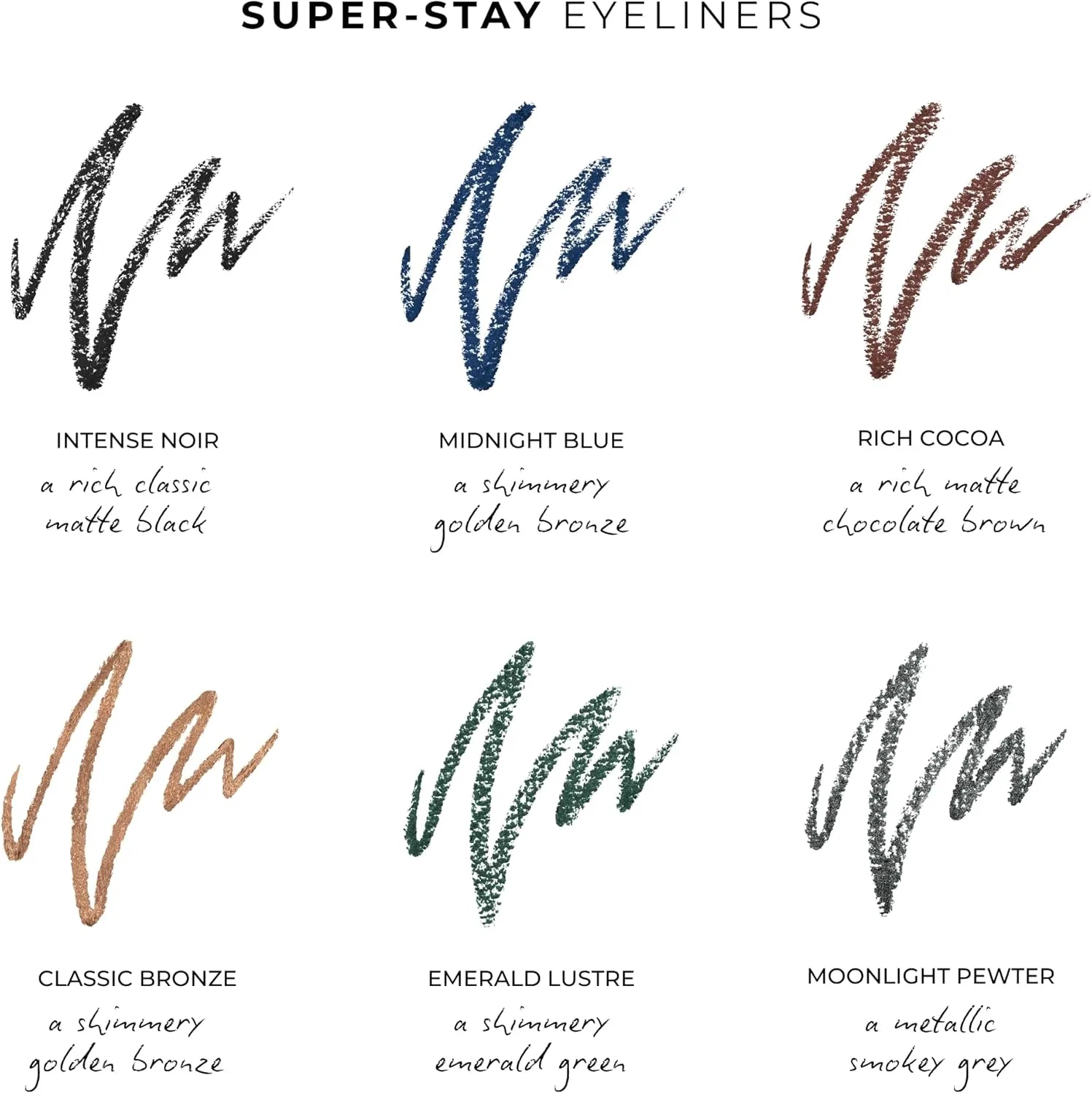 Подводка для глаз Wunderbrow Superstay Eyeliner Pencil коричневый — фото 3