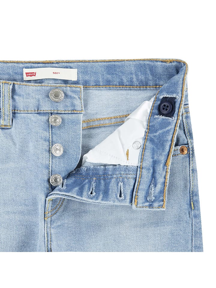 Levi's Kids Джинсы "501" светло-голубого цвета — фото 4