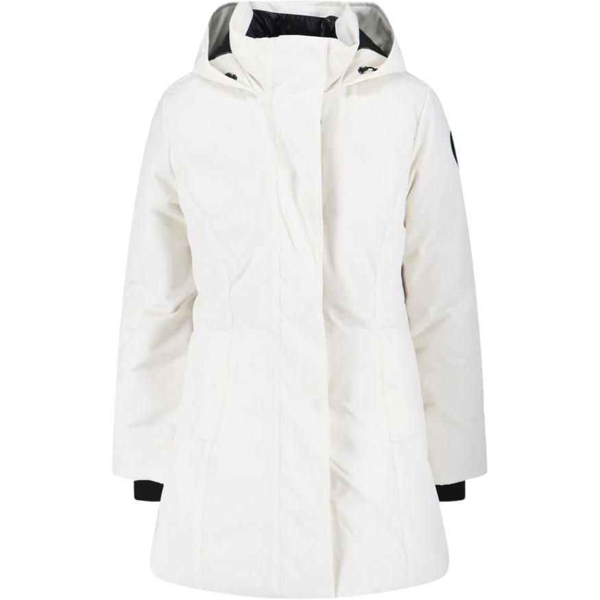 Парка с капюшоном и накладными карманами Canada Goose, белый