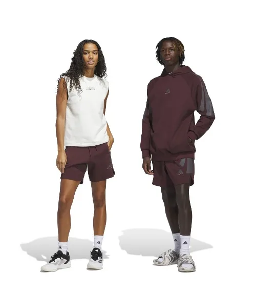 Унисекс шорты для баскетбола adidas SPACER с логотипом красные