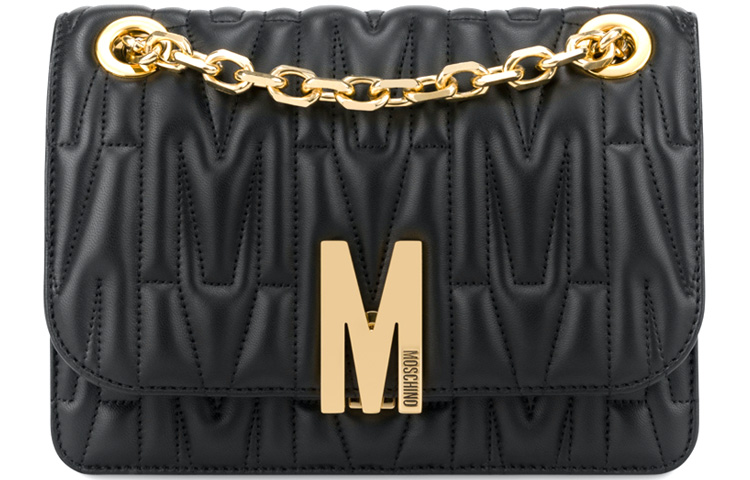 

Moschino Женская сумка через плечо из овчины, черная