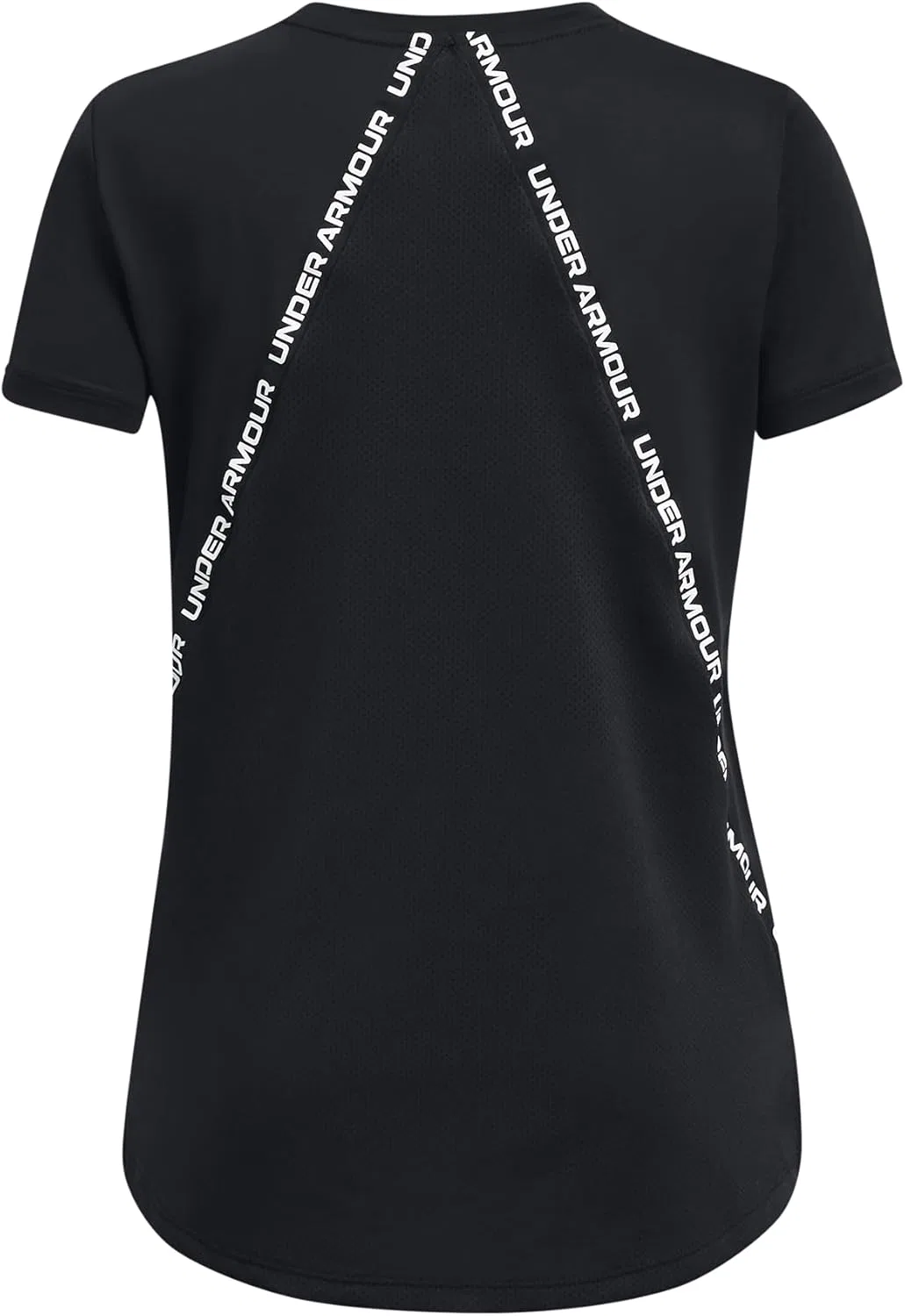 Футболка для девочек Under Armour Knockout Tee, черный/белый — фото 2