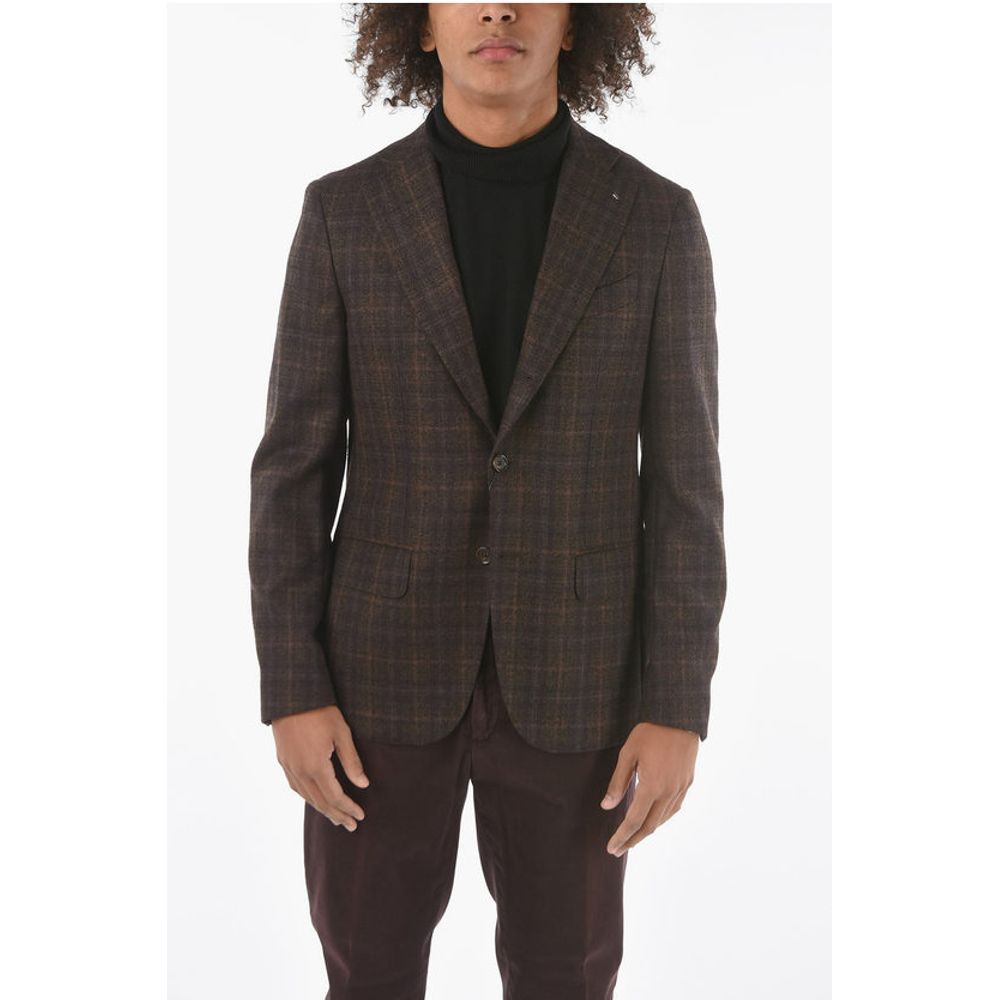 

CC COLLECTION Блейзер с узором «тартан» RETAILORED Corneliani, коричневый