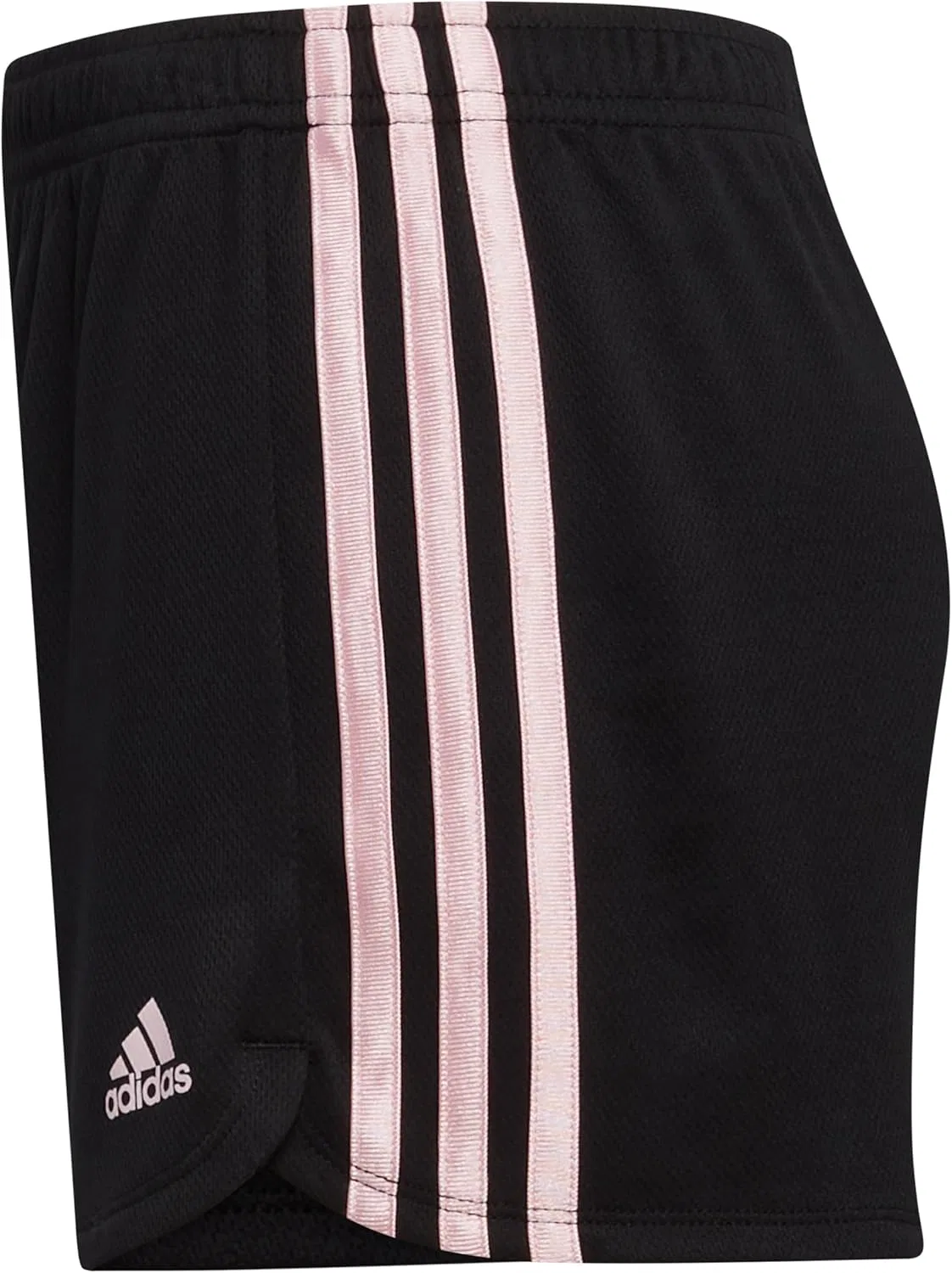 Шорты с 3-полосками adidas, черно-розовый градиент — фото 2