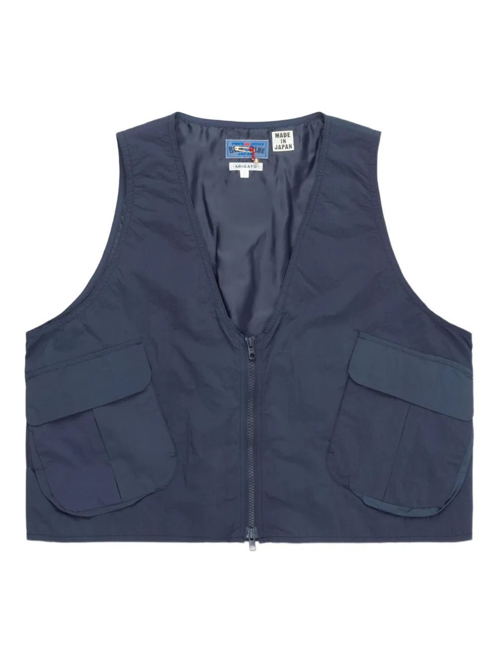 

Жилет с карманами карго Blue Blue Japan, синий