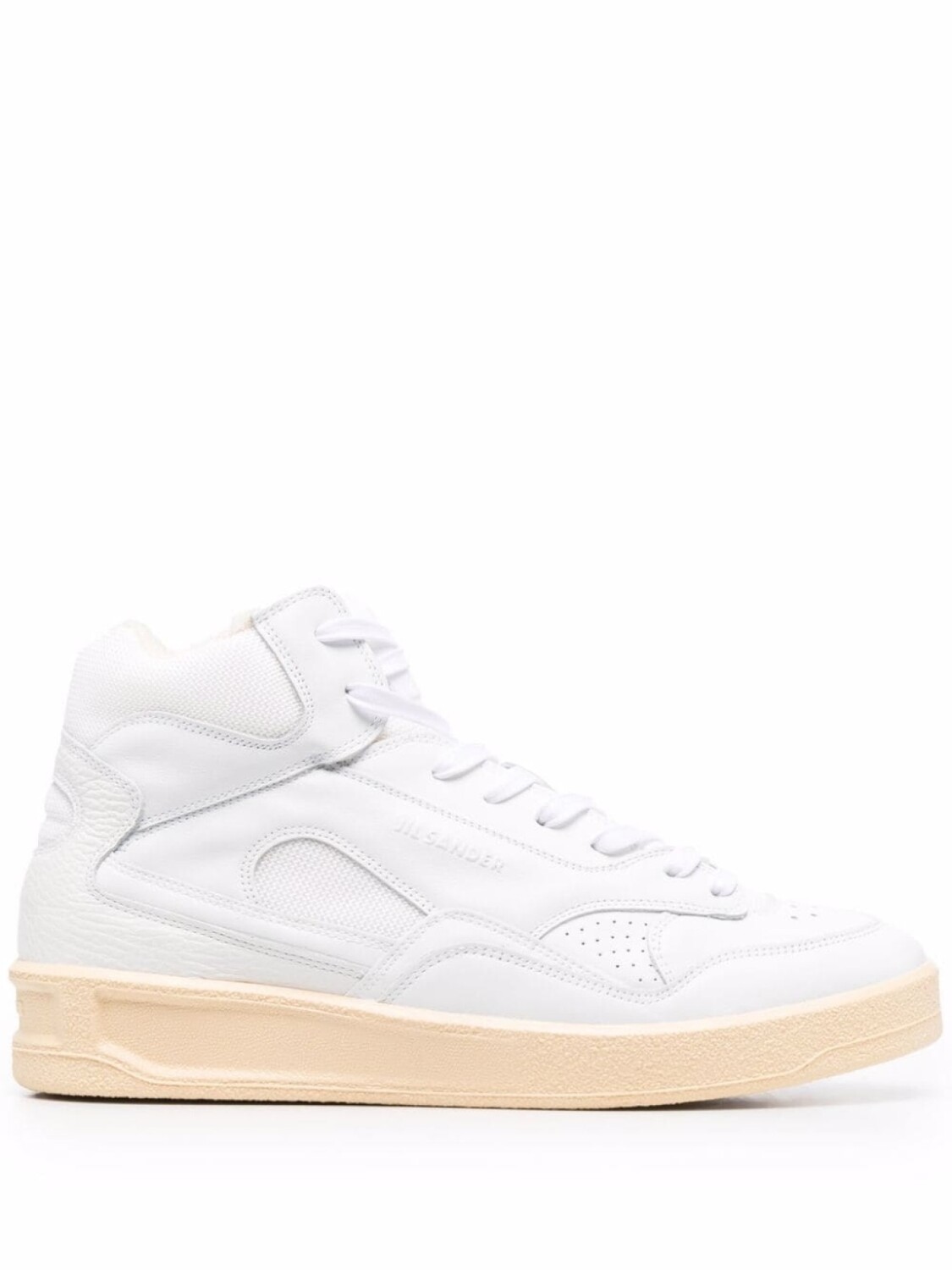 

Jil Sander высокие кроссовки Basket Hi, белый