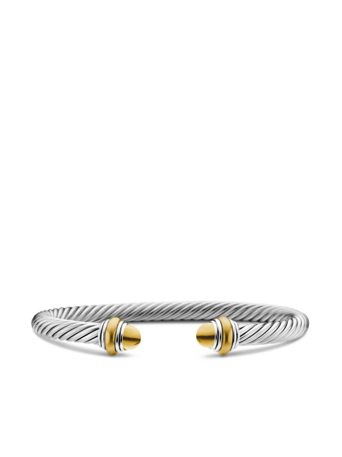 

Браслет Classic Cable из желтого золота 14 карат и стерлингового серебра David Yurman, серебряный