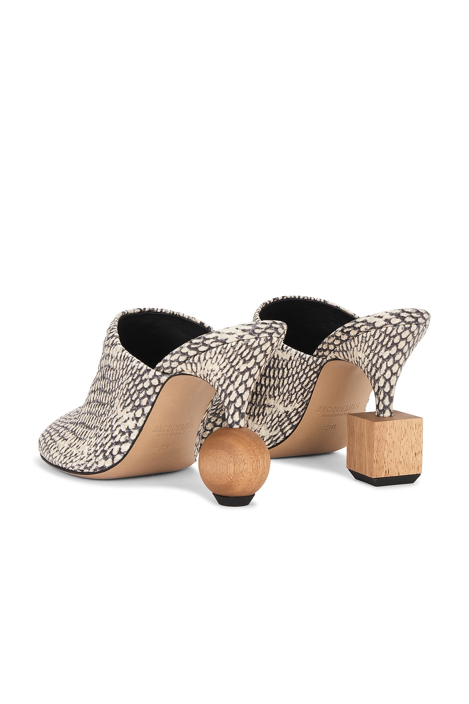 Les Мюлиs Bisou Jacquemus, Beige — фото 3