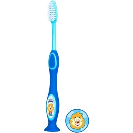 

Chicco Зубная щетка для молочных зубов для детей 3-6 лет, синяя